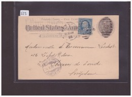 USA - GANZSACHE - CARTE ENTIER POSTAL - ...-1900