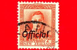 NUOVA ZELANDA - New Zealand - Usato - 1947 - Giorgio VI - King George VI - Sovrastampato OFFICIAL - 2 - Usati