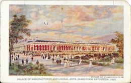 Norfolk VA - Jamestown Exposition 1907 - Palace Of Manufactures And Libéral Arts (illustration) - Norfolk