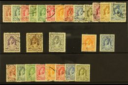 1930 Emir Set Re-engraved Complete Including All SG Listed Perf Types, SG 194b/207, Fine To Very Fine Used. (26... - Jordanie