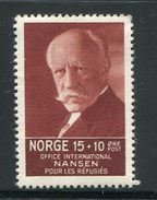 NORVEGE- Y&T N°165- Neuf Avec Charnière * - Unused Stamps