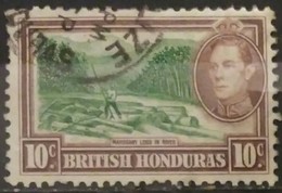 Honduras Britanica 1938 -1947 King George V. USADO - USED. - Honduras Britannico (...-1970)