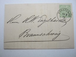 FÜRSTENAU , Klarer Stempel Auf Brief 1871 - Ganzsachen