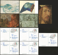 G)1971 GERMANY, 5 DÜRER'S POSTCARDS SET, CTO, XF - Autres & Non Classés