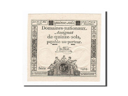 Billet, France, 15 Sols, 1793, 1793-05-23, Buttin, SPL, KM:A69b, Lafaurie:166 - Assignate
