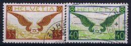 Switserland  Mi Nr 233 -234   Used Obl1929 Normal Paper - Oblitérés