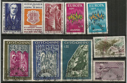 Année Complète 1972, 9 Timbres Oblitérés, 1 ère Qualité, Oblitération Ronde, Inclus Europa 1972, Forte Côte - Annate Complete