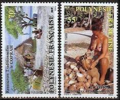 POLYNESIE FRANçAISE:  ( Yvert 326/327) Flore LE COPRAH RARE Neufs ** Luxe MNH SIN CHARNELA - Andere & Zonder Classificatie