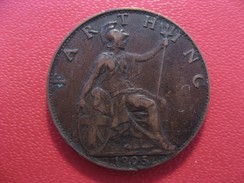 Grande-Bretagne - UK - Farthing 1905 Edward VII 3728 - B. 1 Farthing