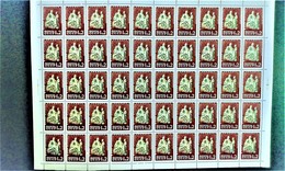 RUSSIA 1970MNH (**)YVERT 3653 Universal Secondary Education.Lenin And Children Sculpture.sheet 5x10 - Full Sheets