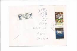 Israel Scott # 1089, 1109 On Registered Cover - Cartas & Documentos