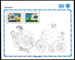 Surinam   --  Unicef 1979 --  Y&T : 767/68  XX  --  International Year Of Child  --   Mini Sheet - UNICEF