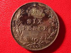 Royaume-Uni - UK - Six Pence 1900 3707 - H. 6 Pence