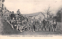 Le Genest      53      Mine De La Lucette. Mineurs Avant La Descente Du Puits Georges - Le Genest Saint Isle