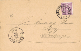 20608. Tarjeta Postal STUTTGART (Wurtemberg) 1890 A Goepingen - Briefe U. Dokumente