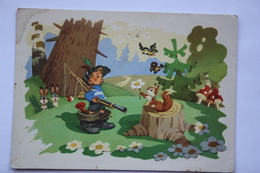 OLD USSR Postcard  - "Petya-petushok" By Znamensky -   Champignon  - Mushroom - Hunting 1962 - Paddestoelen