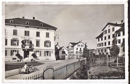 HOMBRECHTIKON: Passage Mit Gasthof Krone, Milchwagen - Foto-AK ~1935 - Hombrechtikon
