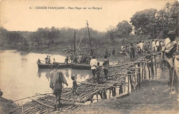 GUINEE   PONT BAGA SUR UN MARIGOT - Guinée Française