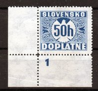 SLOVAKIA 1919 ,MNH, PLATE NUMBER - Ungebraucht