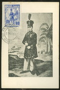 Brèsil Brasil Carte Maximum Maria Quitéria De Jesus Uniforme Militaire 1953 Military Uniform Brazil Maxicard - Maximum Cards