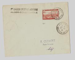 AEROGRAMME ALGERIE -* Ligne « Alger - Sétif - Constantine & Retour » *1ère Liaison Postale Aérienne &amp - Luftpost