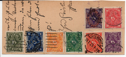 ALLEMAGNE...8 TIMBRES DUR CP (COUPEE) - Brieven En Documenten