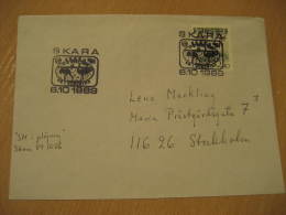 AUTRUCHE OSTRICH OSTRICHES Skara 1989 Cancel Cover Sweden - Ostriches