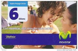 TARJETA DE ECUADOR DE MOVISTAR DE 6$  2 CHICAS - Equateur