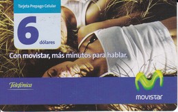 TARJETA DE ECUADOR DE MOVISTAR DE 6$  2 CHICAS ESTIRADAS - Ecuador