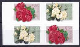 Norway 2003 Mi. 1455 Do/Du-1456 Do/Du Rosen Flowers Blumen Complete Set MNH** - Unused Stamps