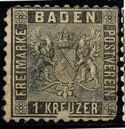 Stamp German States Baden 1862 9kr  Mint Lot1 - Neufs