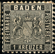 Stamp German States Baden 1862 9kr  Mint Lot2 - Postfris