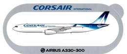 Corsair  Airbus A330.300 - Aufkleber