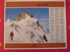 Calendrier Illustré En Carton De 1970. Almanach Des PTT Postes Facteur. Annecy, Montagne - Big : 1961-70