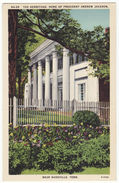 USA, THE HERMITAGE, HOME OF PRESIDENT ANDREW JACKSON NEAR NASHVILLE TN 1940s Unused Vintage Tennessee Postcard  [6595] - Nashville