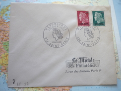 FDC Marianne De Cheffer 13/04/1969 Saint-Denis - Cartas & Documentos