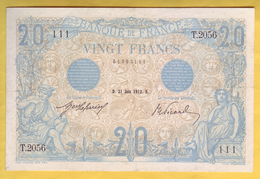 BILLET FRANCAIS - 20 Francs Bleu 21.6.1912 TTB+ - 20 F 1905-1913 ''Bleu''