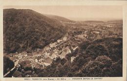 CARTE POSTALE ORIGINALE ANCIENNE : FERRETTE  PANORAMA DEPUIS LE CHATEAU  HAUT RHIN (68) - Ferrette