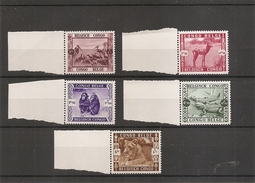 Congo Belge -Faune ( 209/213 XXX -MNH- Large Bord De Feuille -superbe Qualité) - Unused Stamps