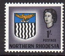 Northern Rhodesia QEII 1963 Coat Of Arms 1/- Definitive, SG 82, MNH (BA) - Rhodésie Du Nord (...-1963)