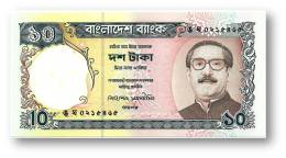 BANGLADESH - 10 Taka - ND ( 1997 ) - Pick 33 - Unc. - Mujibur Rahman - 2 Scans - Bangladesch