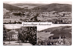 5787 BIGGE - OLSBERG, St.Elisabeth Klinik, Pfarrkirche, Panorama - Meschede