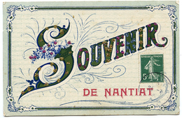 CPA SOUVENIR DE NANTIAT - PAILLETTES - Nantiat