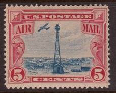 United States 1928 Air Mail, 5c Carmine & Blue, Mint No Hinge, Sc# C11 - 1b. 1918-1940 Neufs