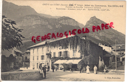 73 - GRESY SUR ISERE - HOTEL DU COMMERCE - VVE DEGLISE - EDITEUR L. BLANC  MONTMELIAN - 1912 - Gresy Sur Isere