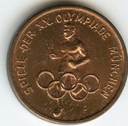 Médaille Jeton Allemagne Germany JO Jeux Olympiques Olympic Games Munich 1972 - Firma's