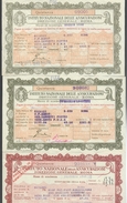 Istituto Nazionale Delle Assicurazioni Lotto Di 3 Quietanze 1940-1941-1943  Doc.241 - A - C