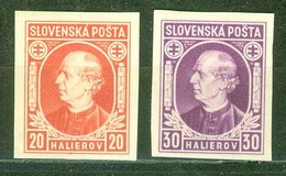 Etat Slovaque - SLOVAQUIE - Monseigneur Andrej Hlinka - N° 24-25 * - 1939 - Ungebraucht