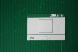 TALLONCINI CARTE D'IMBARCO ALITALIA ASSEGNAZIONE POSTI  - ANNI 80 - Europa