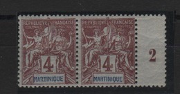 Martinique _ Millésimes 4c Groupe _ 1892 ( N°33 ) - Postage Due